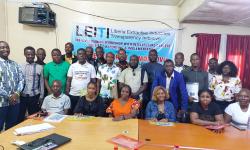 Participants posed for the press after the daylong event in Monnrovia